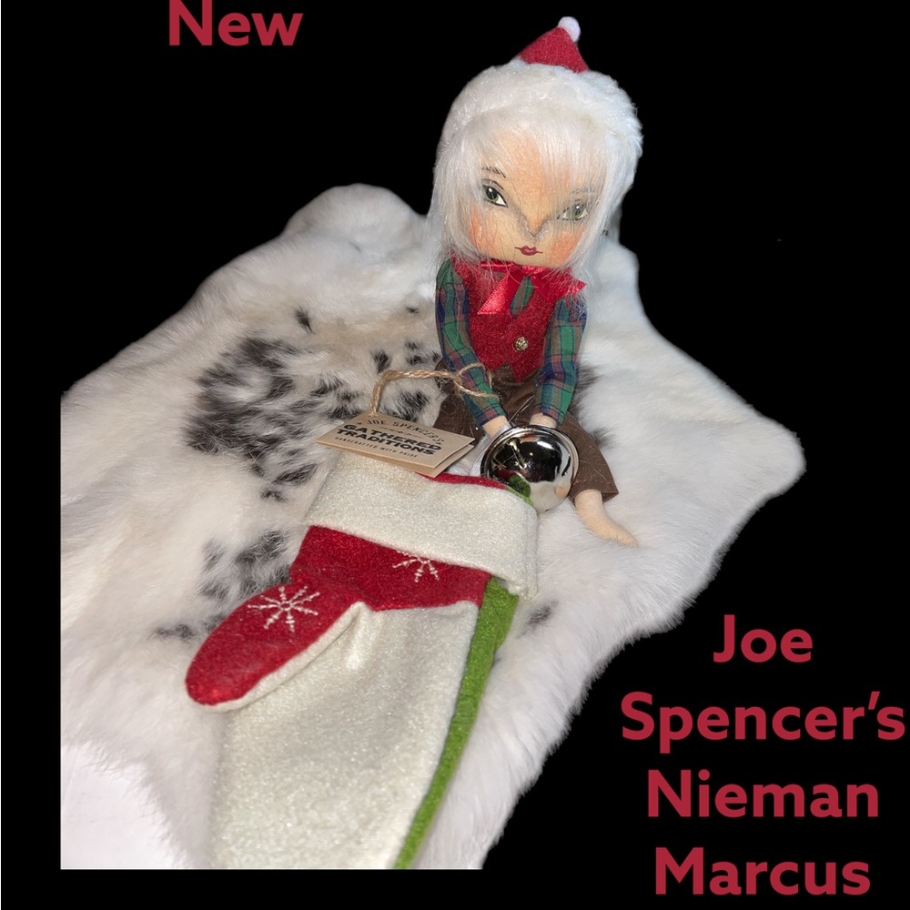 Spencer's Holiday Elf Ornament with Stocking